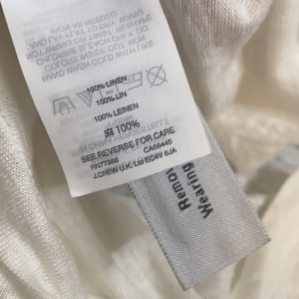 Jcrew Linen Tshirt With Flutter Sleeves - image 7